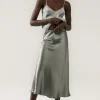 LONG BIAS CUT SKIRT MOON