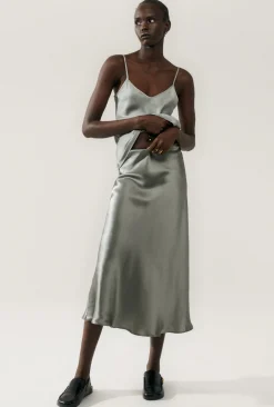 LONG BIAS CUT SKIRT MOON