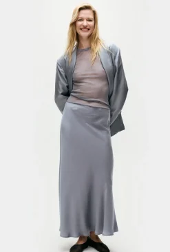 LONG BIAS CUT SKIRT STORM