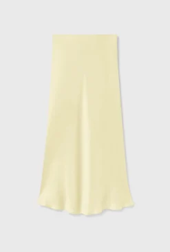 LONG BIAS CUT SKIRT VANILLA FLOWER