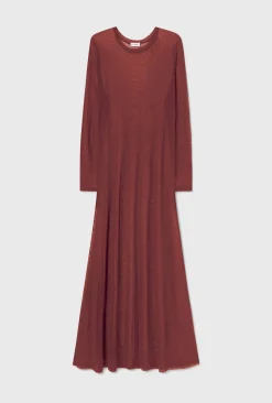 MESH LONG SLEEVE DRESS CANYON