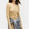 MESH LONG SLEEVE TOP SHELL