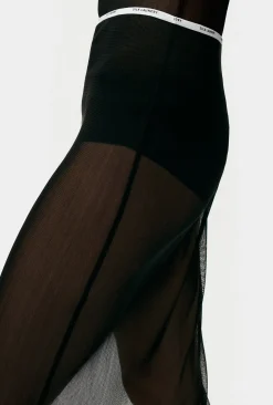 MESH SKIRT BLACK
