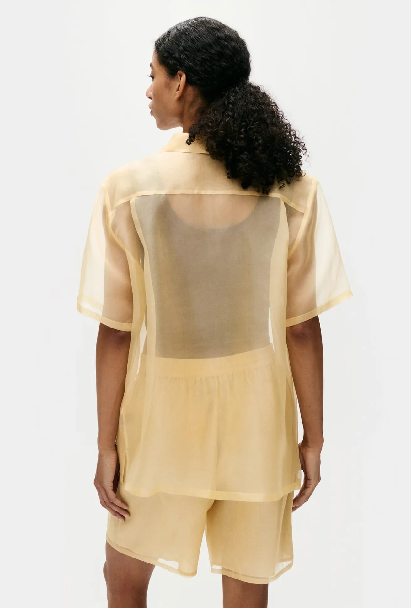 ORGANZA BOXER SHORTS BEIGE