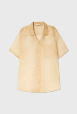 ORGANZA CAMP SHIRT BEIGE