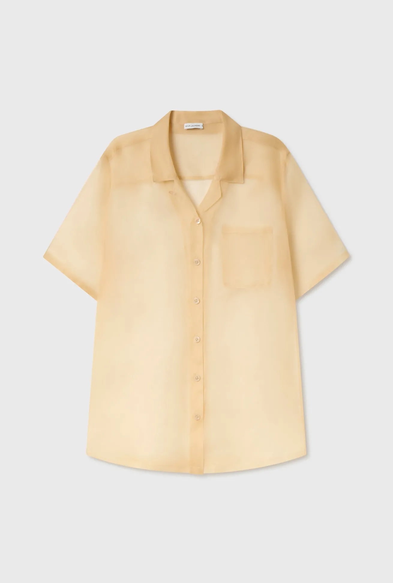 ORGANZA CAMP SHIRT BEIGE