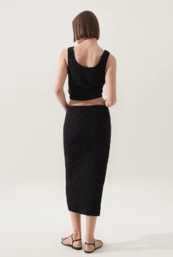 POPCORN CROPPED CAMI BLACK
