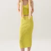 POPCORN MIDI SKIRT ABSINTHE