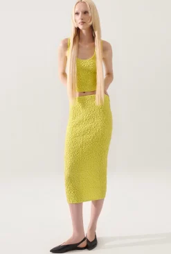 POPCORN MIDI SKIRT ABSINTHE