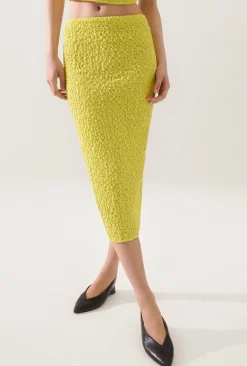 POPCORN MIDI SKIRT ABSINTHE