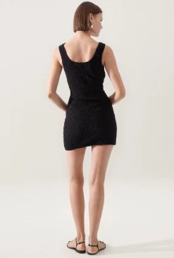 POPCORN MINI DRESS BLACK