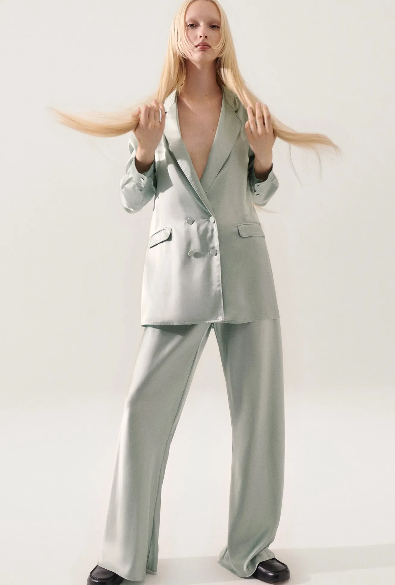 RELAXED BLAZER ALABASTER