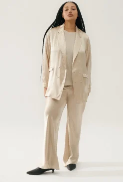 RELAXED BLAZER HAZELNUT