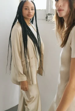 RELAXED BLAZER HAZELNUT