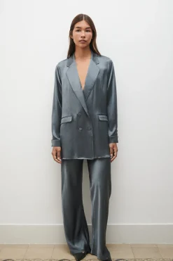 RELAXED BLAZER SLATE