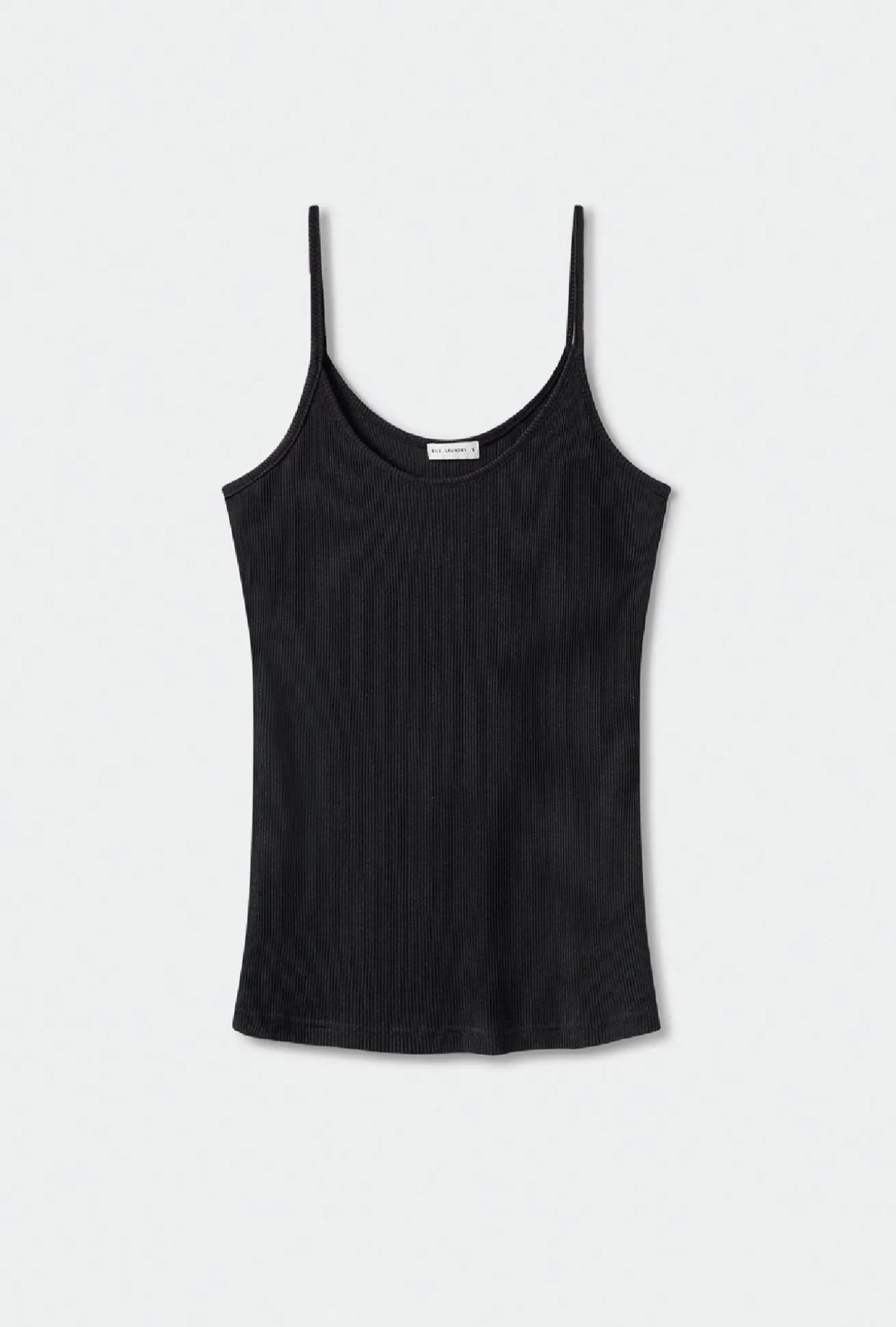 RIBBED CAMI BLACK