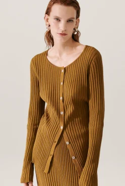 RIBBED CARDIGAN DROUGHT