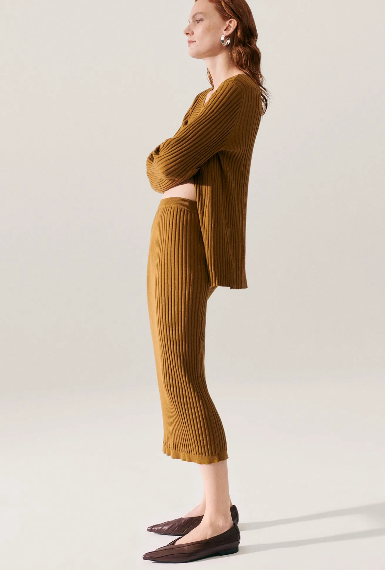 RIBBED CARDIGAN DROUGHT