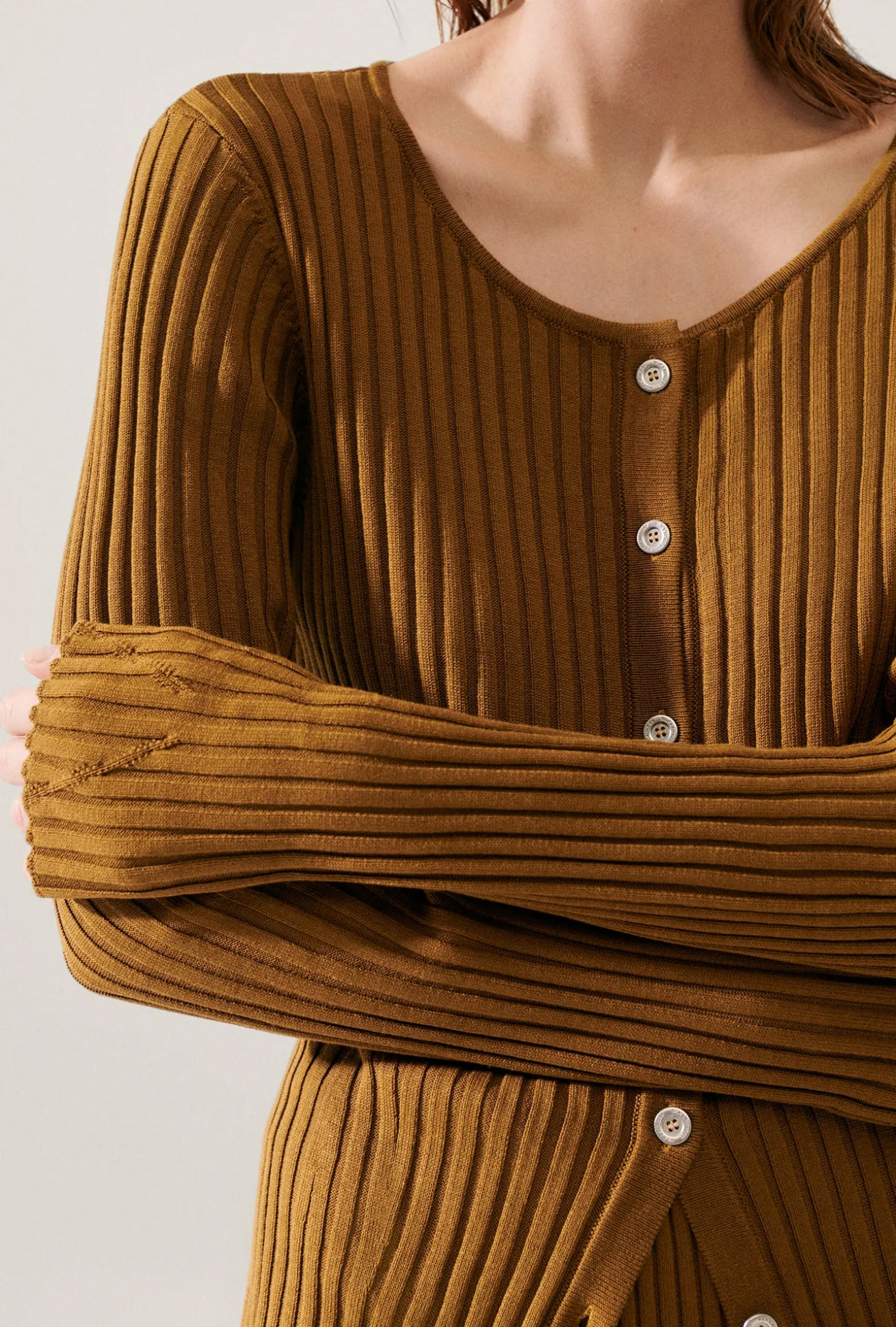 RIBBED CARDIGAN DROUGHT
