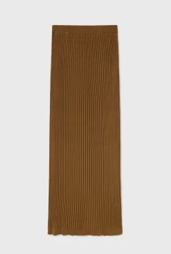 RIBBED STRAIGHT SKIRT DROUGHT