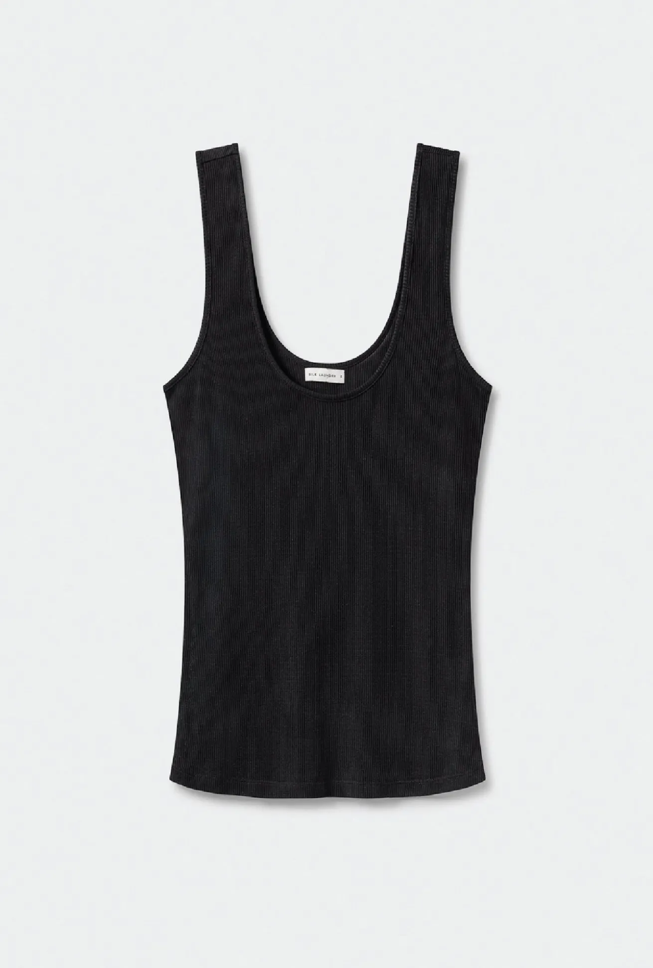 RIBBED TANK BLACK