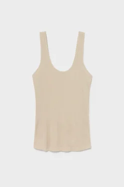 RIBBED TANK HAZELNUT