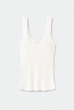 RIBBED TANK WHITE