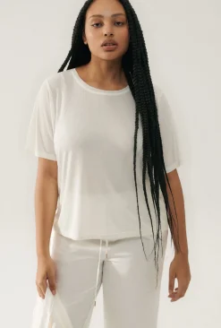RIBBED T-SHIRT WHITE