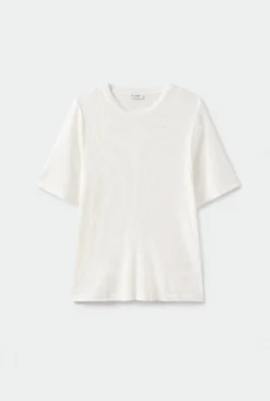 RIBBED T-SHIRT WHITE