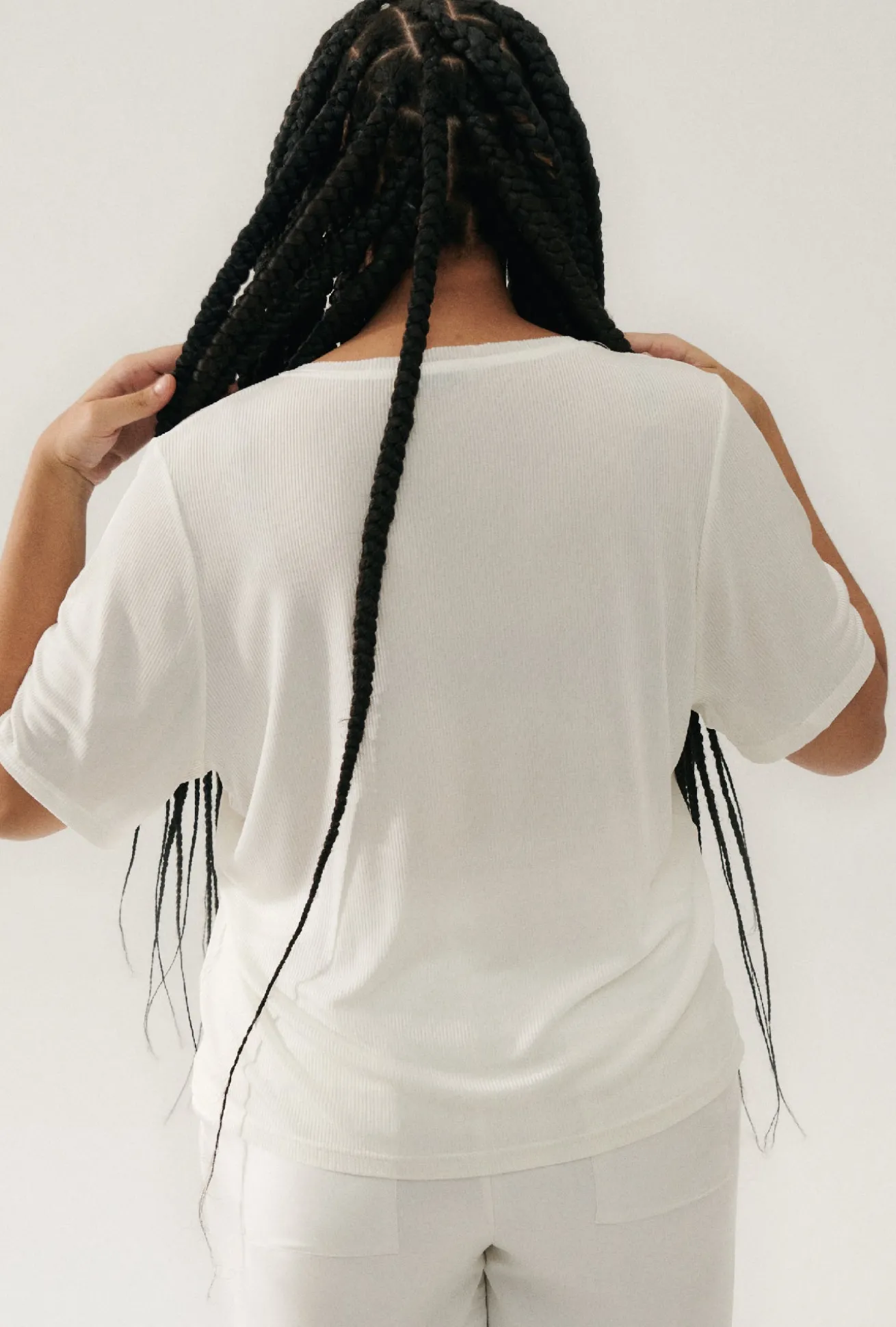 RIBBED T-SHIRT WHITE