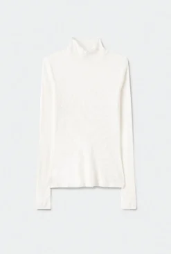 RIBBED TURTLENECK WHITE