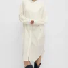 ROUND TUX SHIRT DRESS WHITE