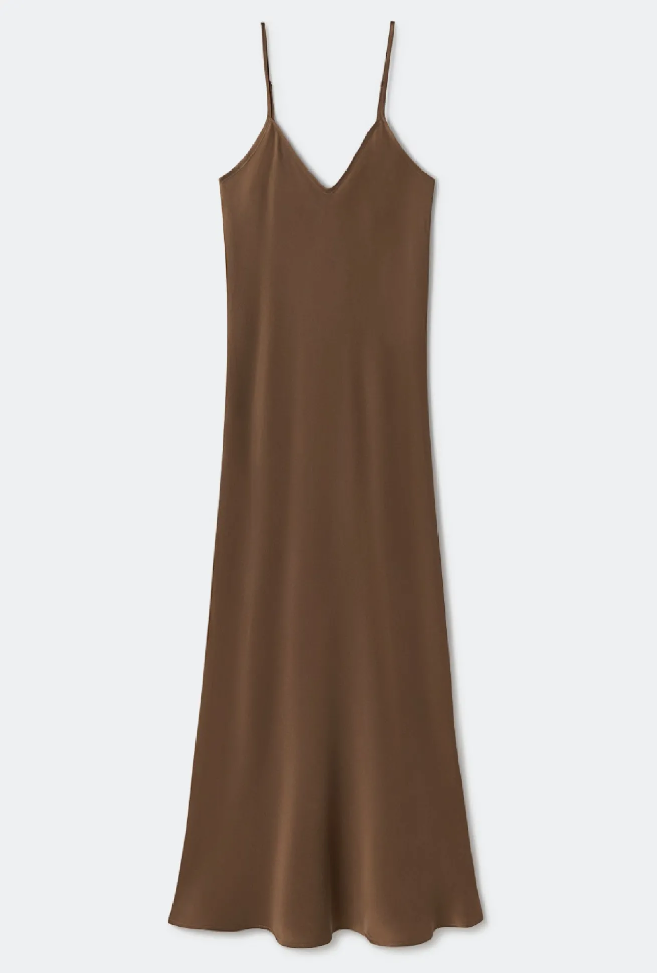 90S SLIP DRESS DARK EARTH