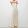 90S SLIP DRESS HAZELNUT