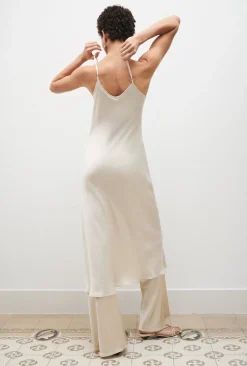 90S SLIP DRESS HAZELNUT