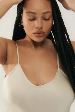 90S SLIP DRESS HAZELNUT