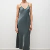 90S SLIP DRESS SLATE
