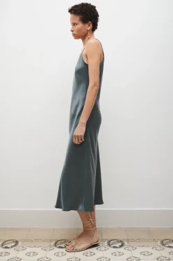 90S SLIP DRESS SLATE