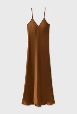 90S SLIP DRESS VAN DYKE BROWN