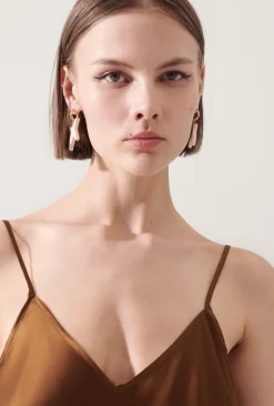 90S SLIP DRESS VAN DYKE BROWN