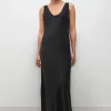 SCOOP NECK DRESS BLACK