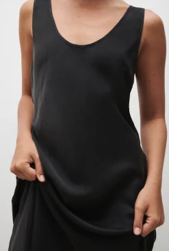 SCOOP NECK DRESS BLACK