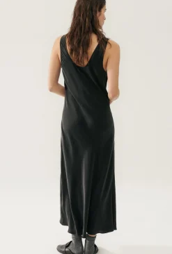 SCOOP NECK DRESS BLACK