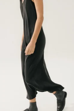 SCOOP NECK DRESS BLACK