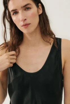 SCOOP NECK DRESS BLACK