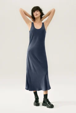 SCOOP NECK DRESS MIDNIGHT