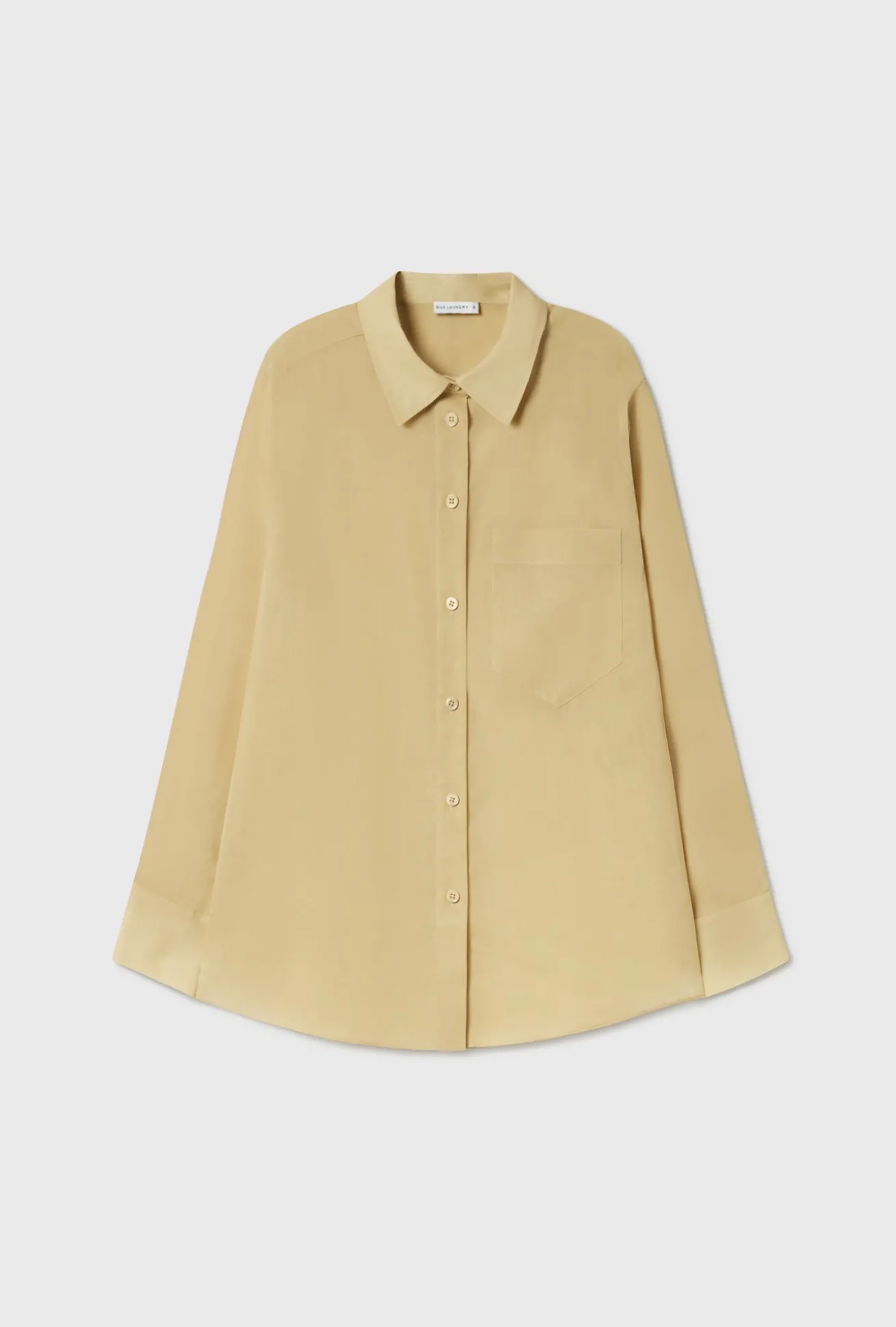 SHEER COTTON PLEATED YOKE SHIRT SHELL
