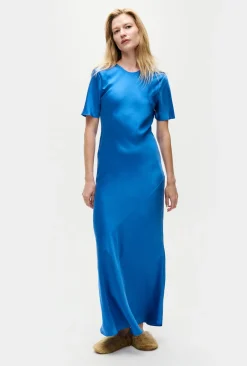 SHORT SLEEVE BIAS DRESS WAVE