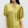 SHORT SLEEVE BOYFRIEND SHIRT 2.0 CACTUS STRIPE