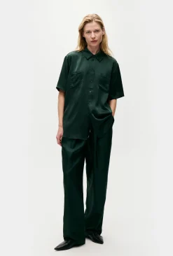 SHORT SLEEVE BOYFRIEND SHIRT SCARAB